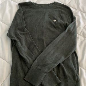 Abercrombie & Fitch Crew Neck Sweater Green